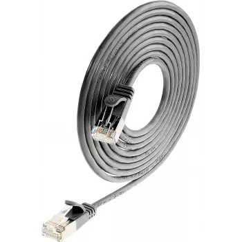 Wirewin SLIM SL6 15 SW – Cat.6 Slim-Light tinklo kabelis, U/FTP, 15 m, juodas PKW-LIGHT-STP-K6 15.0 SW