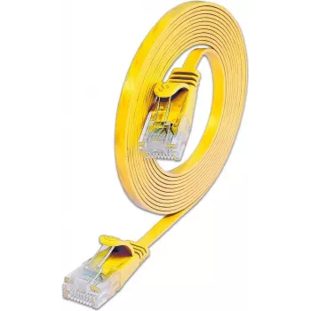 Wirewin SLIM U6 5 GE – Cat.6 plonas tinklo kabelis, U/UTP, 5,0 m, geltonas PKW-SLIM-KAT6 5.0 GE