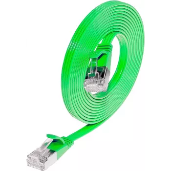 Wirewin Triotronik Cat 6 Slim U/FTP tinklo kabelis, 5m, RJ45, žalias PKW-STP-SLIM-KAT6 5.0 GN