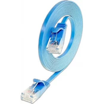 Wirewin Triotronik Cat6 Slim tinklo lizdo kabelis 5m mėlynas U/FTP PKW-SLIM-KAT6 5.0 BL