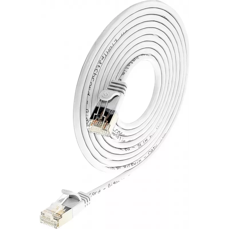 Wirewin Triotronik PKW-LIGHT-STP-K6 0.5 WS Cat6 S/FTP tinklo kabelis, RJ45 male to male, 0,5 m, baltas