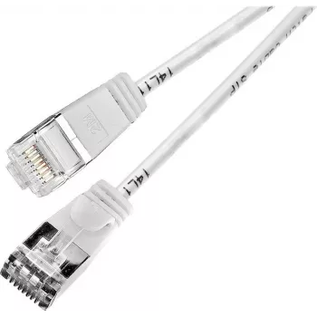 Wirewin Triotronik PKW-LIGHT-STP-K6 15.0 WS Cat6 S/FTP tinklo kabelis, RJ45 male to male, baltas, 15 m