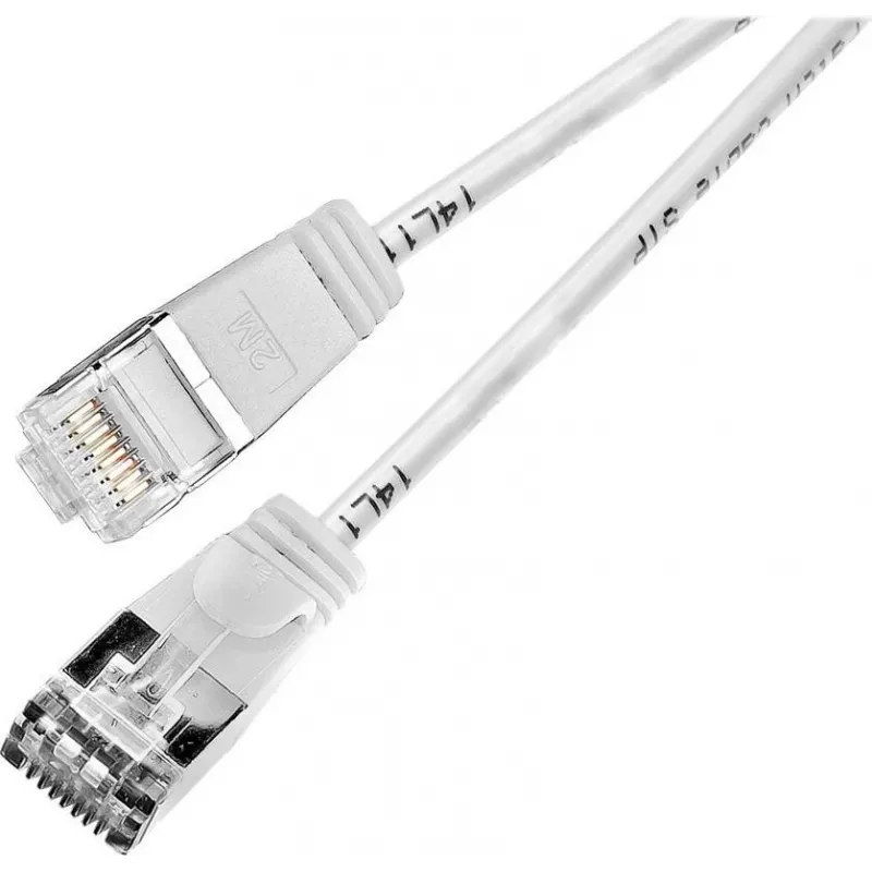 Wirewin Triotronik PKW-LIGHT-STP-K6 15.0 WS Cat6 S/FTP tinklo kabelis, RJ45 male to male, baltas, 15 m