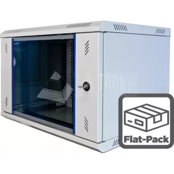 Wirewin WCAB PS2 600X450X6U B FP sieninis 6U serverių spintos korpusas, juodas