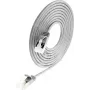 Wirewin SLIM apvalus U/FTP Cat 6a tinklo kabelis, pilkas, 1,0 m, 10 Gbps, PoE, lankstus plonas dizainas ankštoms vietoms (PKW-LIGHT-STP-K6A 1.0)