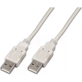Wirewin USB A-A MM 1.0 GR USB kabelis, 1 m, USB 2.0, pilkas
