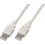 Wirewin USB A-A MM 1.0 GR USB kabelis, 1 m, USB 2.0, pilkas