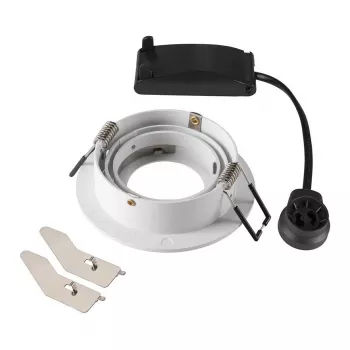 Įleidžiamasis prožektorius SLV NEW TRIA 75, apvalus, GU10, max 10 W, baltas, 75 mm