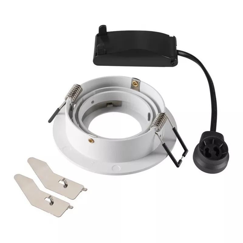 Įleidžiamasis prožektorius SLV NEW TRIA 75, apvalus, GU10, max 10 W, baltas, 75 mm
