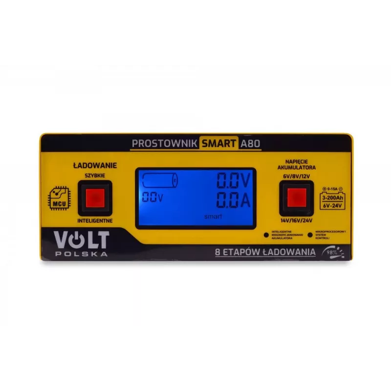 Smart Volt Rectifier Poland 6V/12V/24V 15A A80 intelektualus akumuliatoriaus įkroviklis