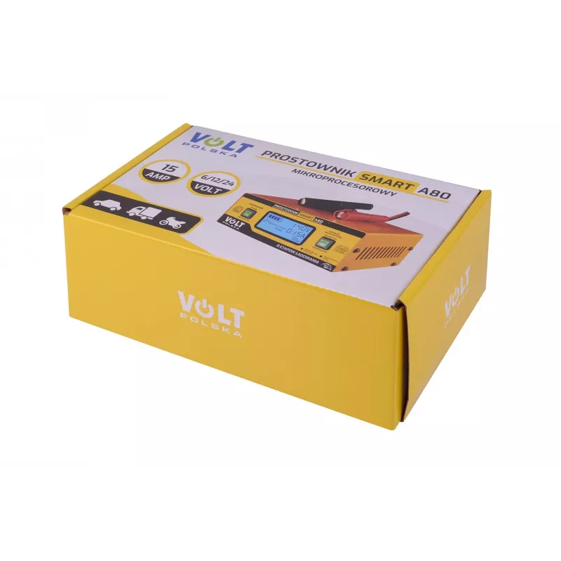 Smart Volt Rectifier Poland 6V/12V/24V 15A A80 intelektualus akumuliatoriaus įkroviklis
