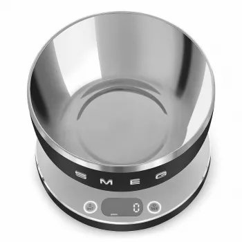 SMEG Skaitmeninės virtuvinės svarstyklės juodos KSC01BLMWW