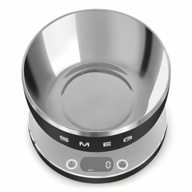 SMEG Skaitmeninės virtuvinės svarstyklės juodos KSC01BLMWW