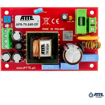SMPS 24V 3A 72W Maitinimo blokas ATTE APS-70-240-OF