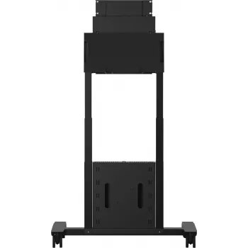 SMS Func Mobile Motorized Flipster 2 vežimėlis – juodas, iki 65 colių ekranams, skirtas Microsoft Surface Hub 2S 50 inch, Samsung Flip WM55H, Flip 2 WM55R, WM65R, WM85R