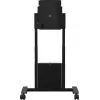 SMS Func Mobile Motorized Flipster 2 vežimėlis – juodas, iki 65 colių ekranams, skirtas Microsoft Surface Hub 2S 50 inch, Samsung Flip WM55H, Flip 2 WM55R, WM65R, WM85R