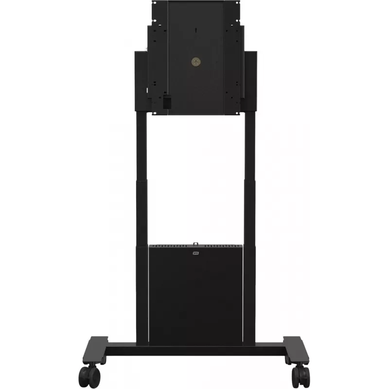 SMS Func Mobile Motorized Flipster 2 vežimėlis – juodas, iki 65 colių ekranams, skirtas Microsoft Surface Hub 2S 50 inch, Samsung Flip WM55H, Flip 2 WM55R, WM65R, WM85R