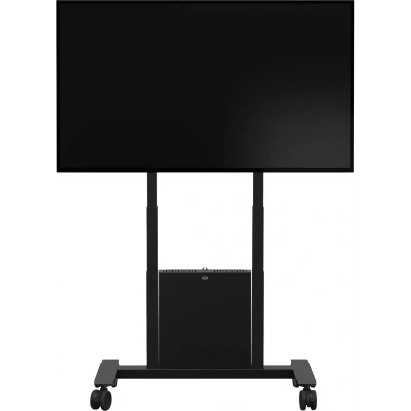 SMS Func Mobile Motorized Flipster 2 vežimėlis – juodas, iki 65 colių ekranams, skirtas Microsoft Surface Hub 2S 50 inch, Samsung Flip WM55H, Flip 2 WM55R, WM65R, WM85R