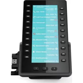 Snom D8C IP telefonų plėtimo modulis D862/D865, 4,3 colio spalvotas ekranas, 48 programuojami klavišai, USB, juodas