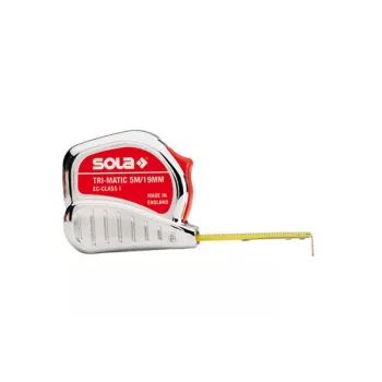 SOLA TRI-MATIC 5m matuoklis su magnetiniu kabliu ir dvipuse juosta | Kur.lt