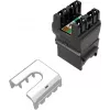 SOLARIX Cat.6 UTP RJ45 Tool-Free Keystone Jack, juodas