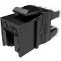 SOLARIX Cat.6 UTP RJ45 Tool-Free Keystone Jack, juodas