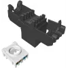 SOLARIX Cat.6 UTP RJ45 Tool-Free Keystone modulis, juodas (RAL 9005)