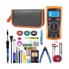 Litavimo rinkinys Large Case E6180 – 60 W reguliuojamas keraminis lituoklis su 6 antgaliais, lydmetalio siurbliu, stovu, fliusu, pincetu, lydmetaliu, termiškai susitraukiančiu vamzdeliu, atsuktuvais, kempine ir kietu nešiojimo krepšiu