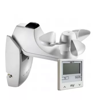 Somfy 1818317 Soliris Smoove Uno Pure White Kit su vėjo/saulės jutikliu be rėmelio