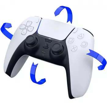 Sony CFI-ZCT1W/W DualSense belaidis valdiklis – baltas – haptinis grįžtamasis ryšys ir adaptyvūs gaidukai, skirtas PS5, PC, mobiliesiems