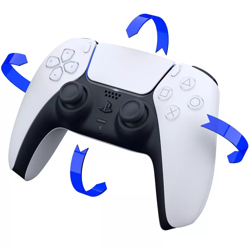 Sony CFI-ZCT1W/W DualSense belaidis valdiklis – baltas – haptinis grįžtamasis ryšys ir adaptyvūs gaidukai, skirtas PS5, PC, mobiliesiems