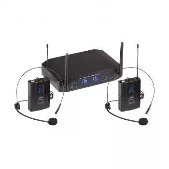 Soundsation WF-U216PP belaidė dviejų kanalų UHF mikrofonų sistema 520-550 MHz