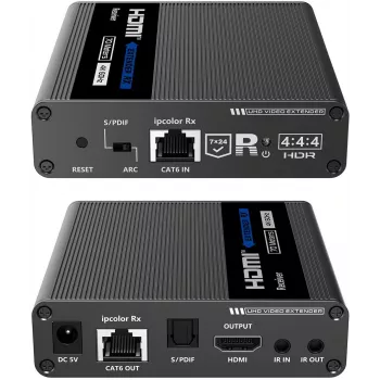 Spacetronik HDMI over IP Extender Kit 4K 120m Cascade SPH-676C