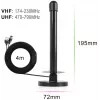 Spacetronik Hook TV DVB-T2 magnetinė antena su 28 dBi stiprintuvu ir 3 m laidu