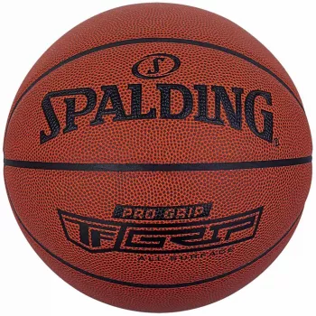 Spalding Pro Grip krepšinio kamuolys, 7 dydis – vidaus ir lauko, kompozitinė oda, gilūs grioveliai, 8 skydelių