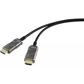 SpeaKa Professional HDMI kabelis 10 m Ultra HD 4K su Ethernet, juodas [1x HDMI male - 1x HDMI male] SP-8821984