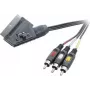 SpeaKa Professional SCART į 3x RCA Composite AV kabelis, 2m, juodas SP-7869848