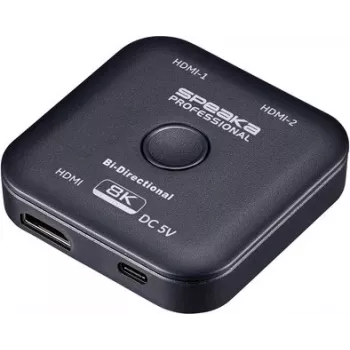 SpeaKa Professional SP-11990132 dvikryptis 2 portų HDMI komutatorius 8K 60Hz HDMI 2.1 48Gbps