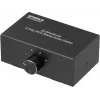 SpeaKa Professional SP-AS-500 4 kanalų Cinch audio perjungiklis, dvikryptis, metalinis korpusas