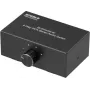 SpeaKa Professional SP-AS-500 4 kanalų Cinch audio perjungiklis, dvikryptis, metalinis korpusas