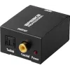 SpeaKa Professional SP-ATDAC-100 analoginio į skaitmeninį garso keitiklis RCA į Toslink ir koaksialinį 24 bitų/48 kHz juodas SP-13904368