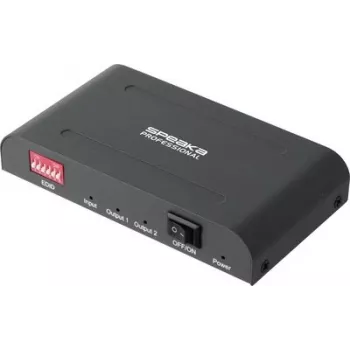 SpeaKa Professional SP-HSAE-100 2 prievadų HDMI skirstytuvas su papildomu USB-C įėjimu, 8K 30Hz, HDCP 2.3, HDR, Dolby Vision, juodas SP-14570404
