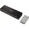 SpeaKa Professional SP-SWAP-500 2 prievadų HDMI KVM matricos perjungiklis su garsu, 4K UHD, USB 2.0 šakotuvas, metalinis, juodas SP-13904372