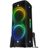 Garsiakalbis Party Box SVEN PS-1250, juodas (300 W, TWS, IPx4, Bluetooth, FM, USB, microSD, LED ekranas, 13500 mAh)