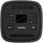 Garsiakalbis Party Box SVEN PS-1250, juodas (300 W, TWS, IPx4, Bluetooth, FM, USB, microSD, LED ekranas, 13500 mAh)