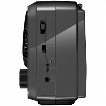 Nešiojamas garsiakalbis SVEN SRP-150, pilka (3W, Bluetooth, FM/AM/SW, USB, microSD, žibintuvėlis, baterija)