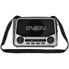 Nešiojamas garsiakalbis SVEN SRP-150, pilka (3W, Bluetooth, FM/AM/SW, USB, microSD, žibintuvėlis, baterija)