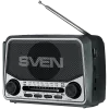 Nešiojamas garsiakalbis SVEN SRP-150, pilka (3W, Bluetooth, FM/AM/SW, USB, microSD, žibintuvėlis, baterija)