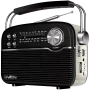 Nešiojamas garsiakalbis SVEN SRP-500, juodas (3W, Bluetooth, FM/AM/SW, USB, microSD, AUX, baterija)