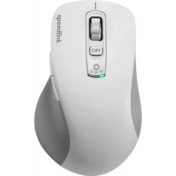 SPEEDLINK VELORA įkraunama belaidė pelė, Bluetooth ir 2,4 GHz, išmanusis skraidantis slinkimo ratukas, balta SL-630310-WT